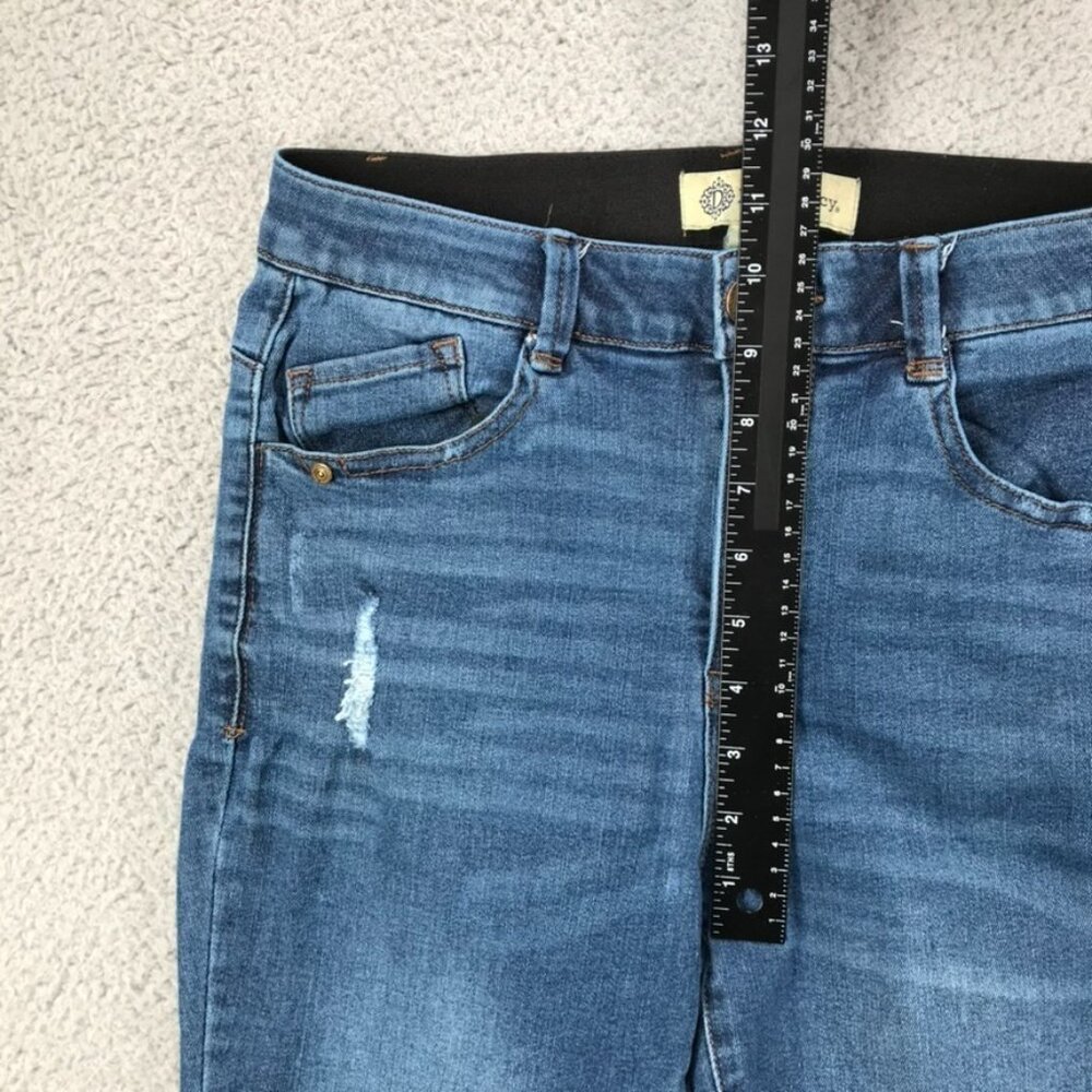 DEMOCRACY Jeans Womens Size 6 Skinny‎ Distressed Mid Rise Raw Hem Stretch Denim - Picture 12 of 15